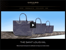 Tablet Screenshot of goyard.com